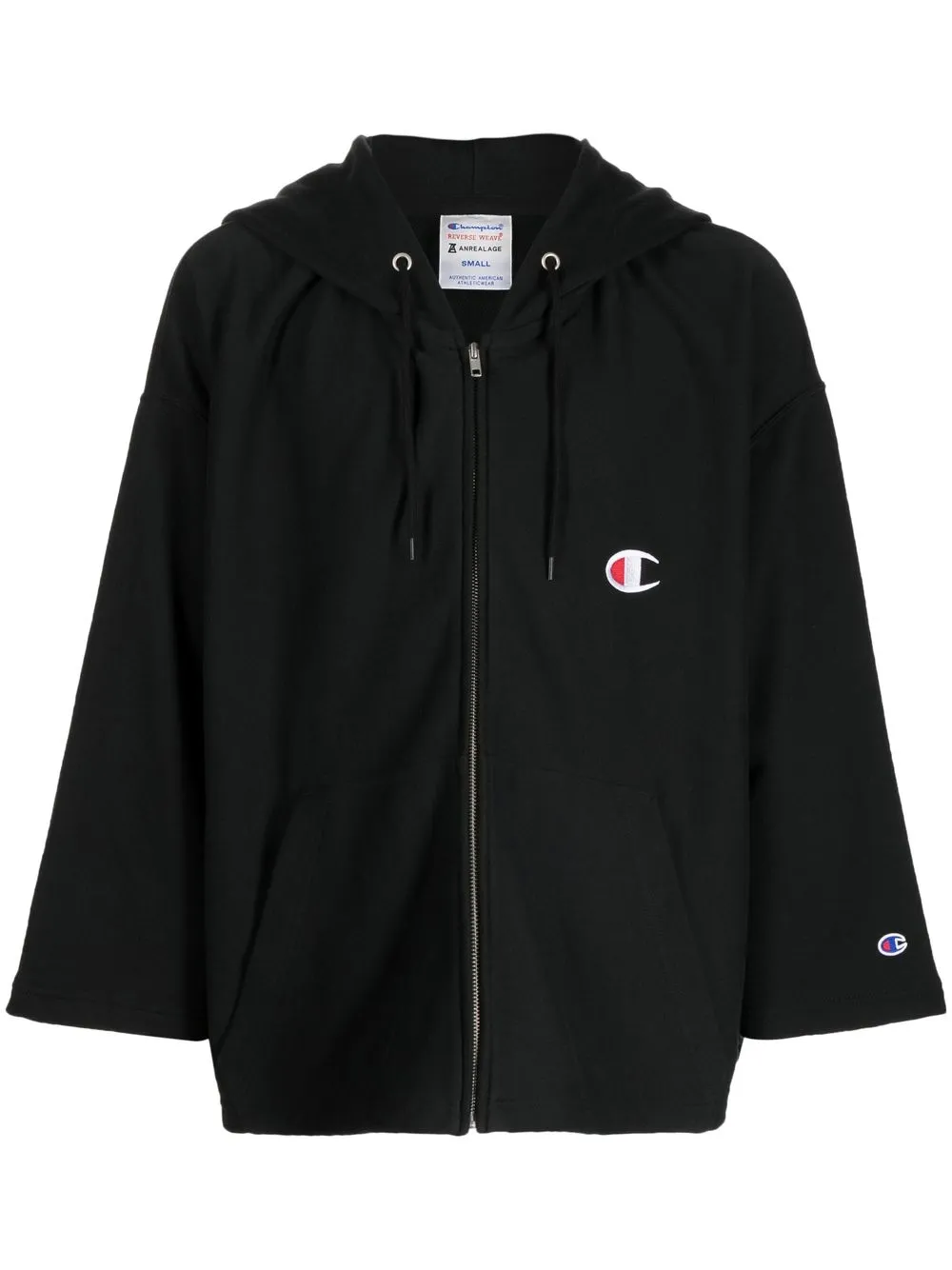 

Anrealage hoodie oversize con logo - Negro