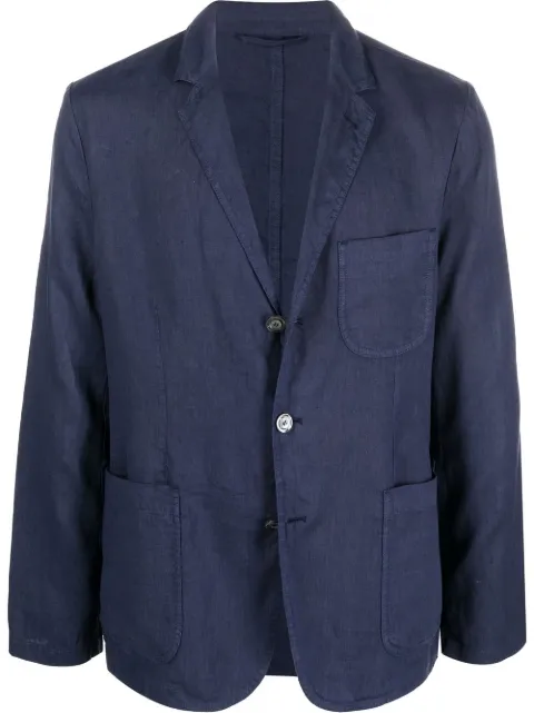ASPESI single-breasted linen blazer