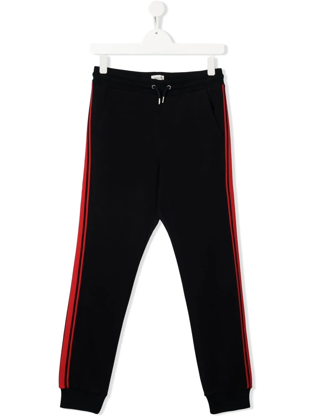 

Lanvin Enfant pants con detalle de rayas laterales - Azul