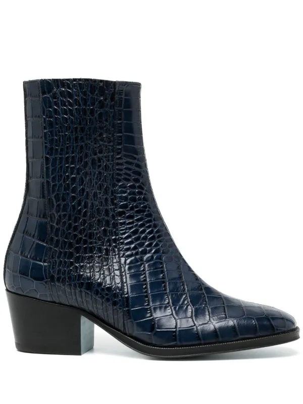 Bota efecto piel marrón | Botas Hombre | INSIDE