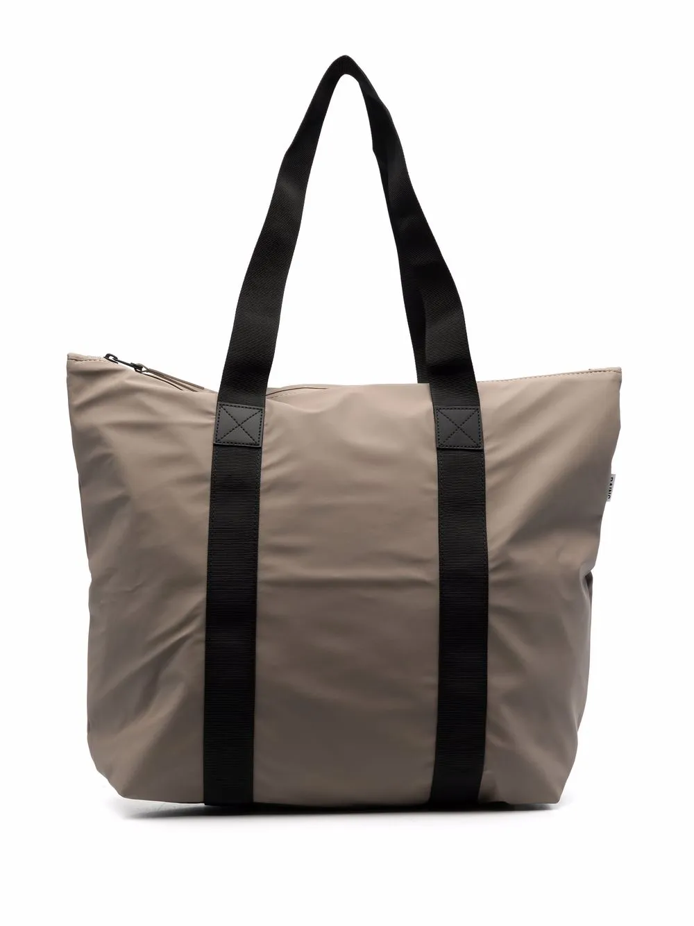 

Rains top zip-fastening tote bag - Brown