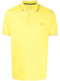 Sun68 embroidered-logo cotton polo shirt - Yellow