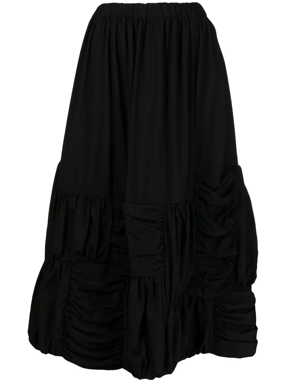 

Comme Des Garçons Comme Des Garçons falda acampanada con capas - Negro