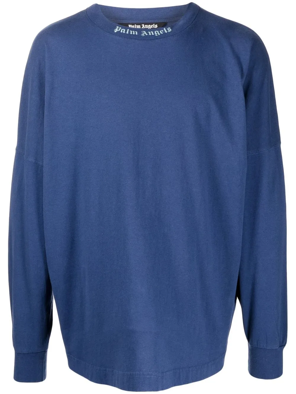 

Palm Angels top con logo estampado - Azul