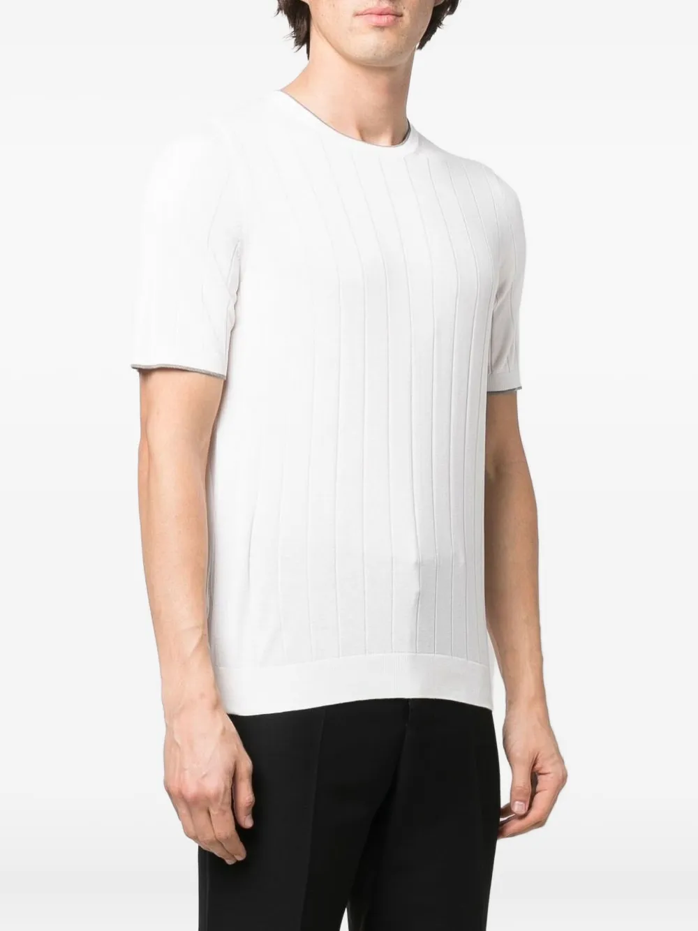 Barba Zijden T-shirt Wit