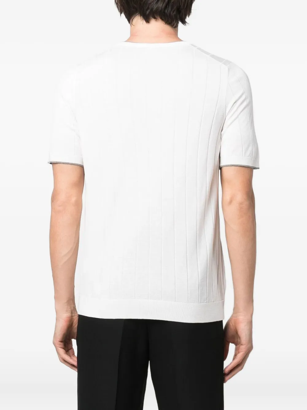 Barba Zijden T-shirt Wit