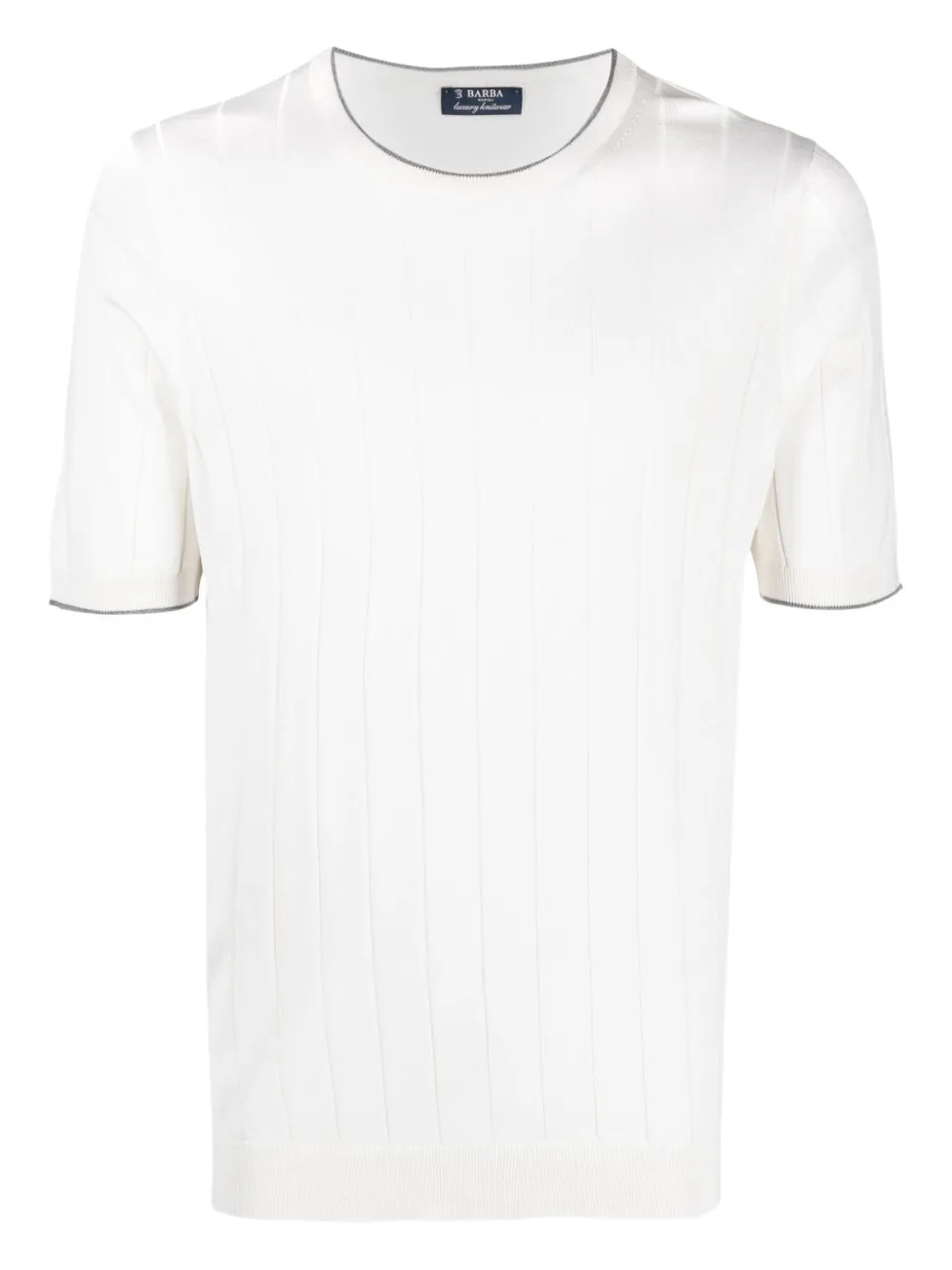 Barba Zijden T-shirt Wit