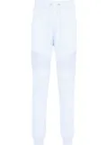 Balmain drawstring cotton track pants - Blue