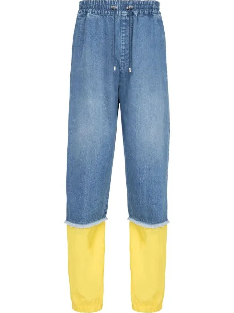 Balmain pantalones con diseño color block