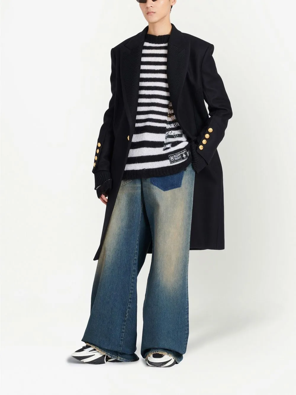 Balmain single-breasted midi coat | Single Breasted Coats | Image 2