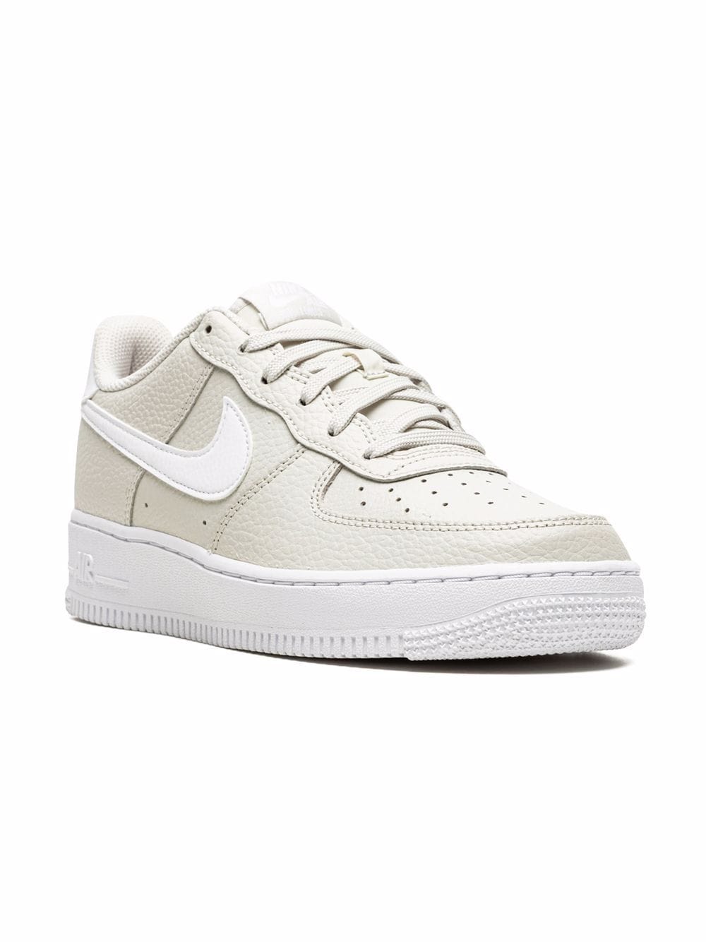 Nike Kids' Air Force 1 "light Bone" Sneakers In White