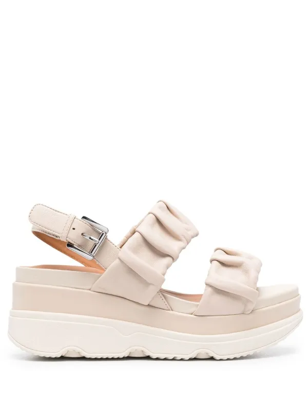double strap platform sandals