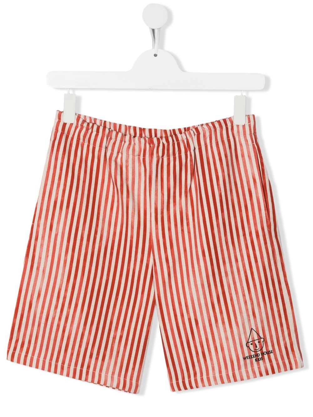 

Weekend House Kids. shorts a rayas estampadas - Rojo