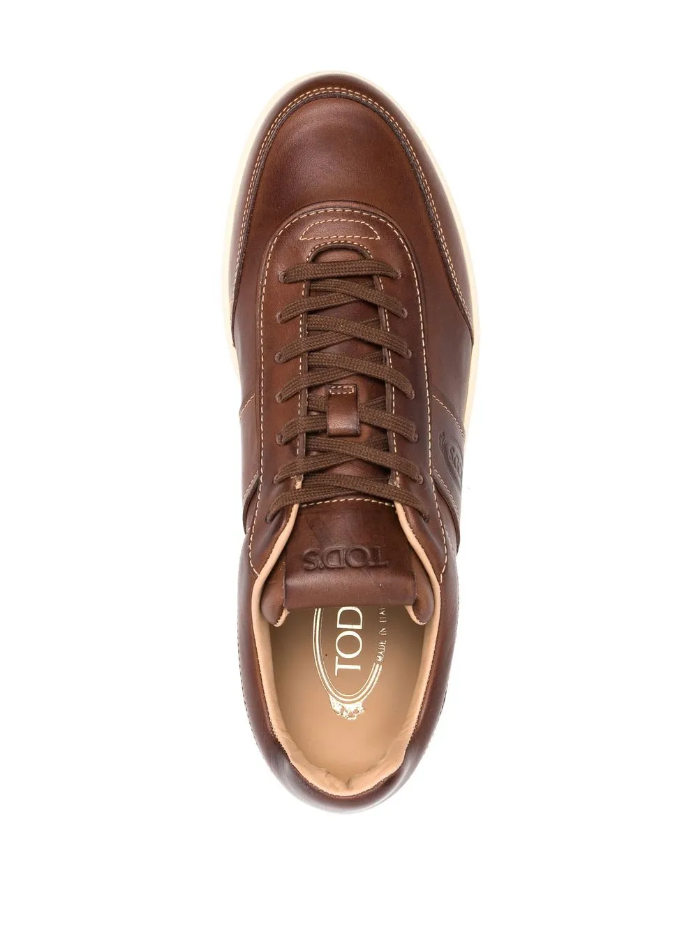 Tod's Low-top leren sneakers Bruin