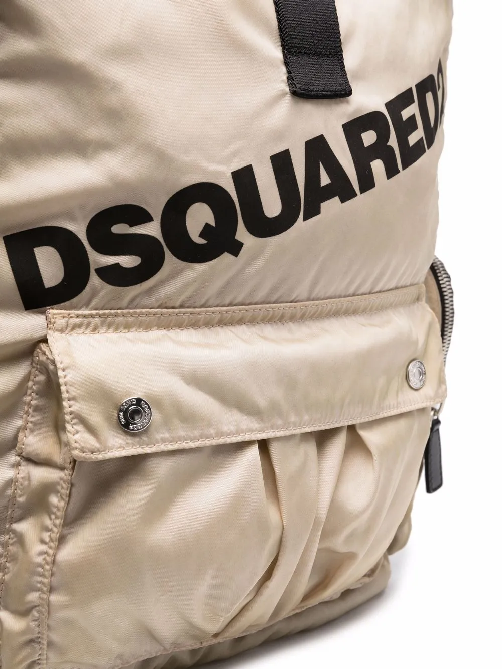 Cheap DSQUARED2 logo-print buckled backpack Men