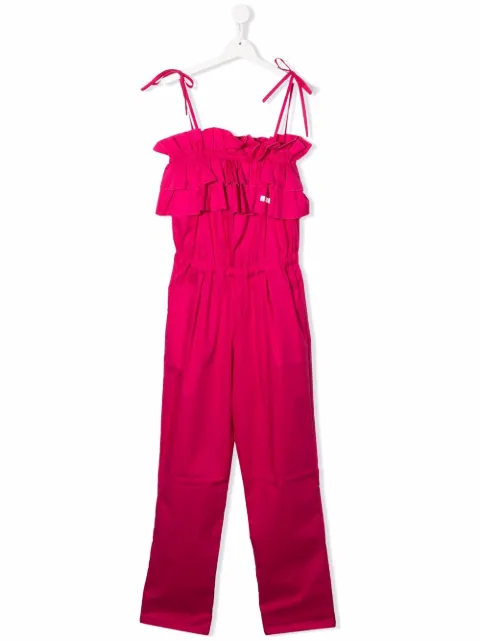 Msgm Kids جمبسوت بقصة مستقيمة وزينة كرانيش