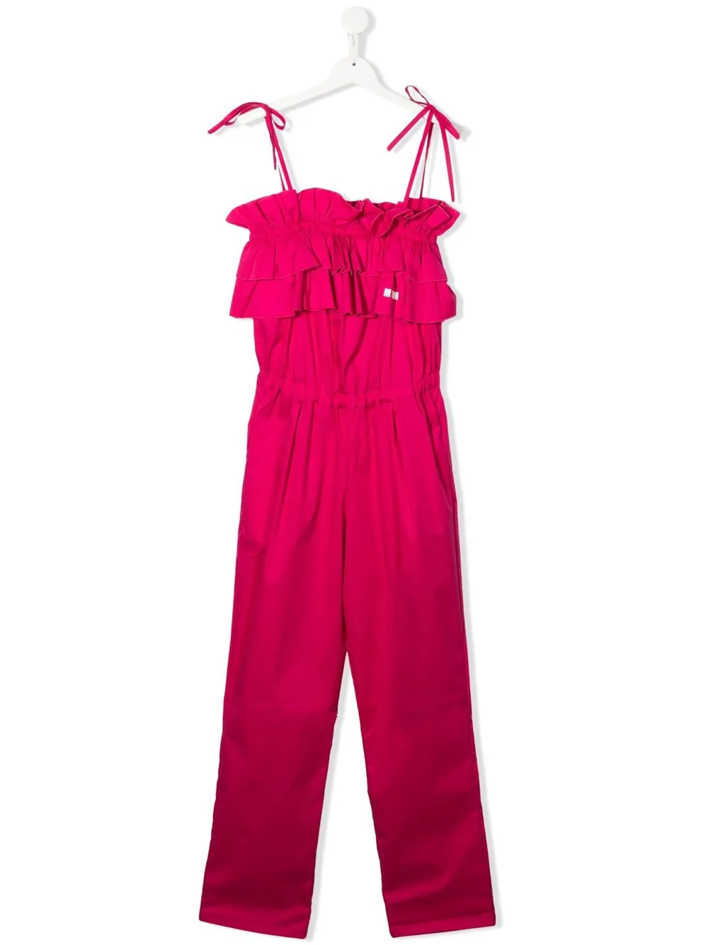 

MSGM Kids jumpsuit con detalle de volantes - Rosado