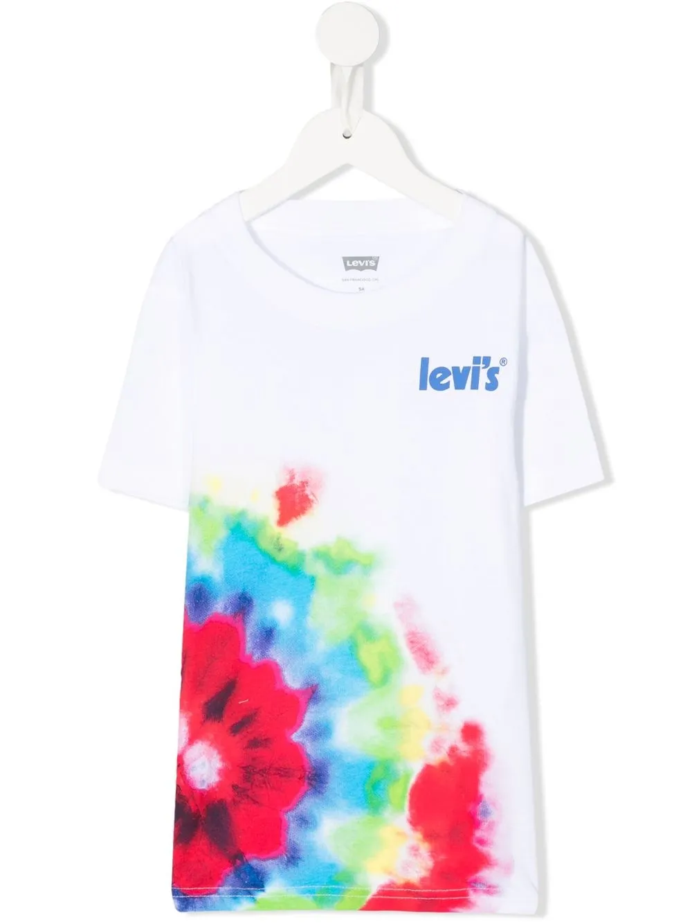 

Levi's Kids playera con estampado tie-dye - Blanco
