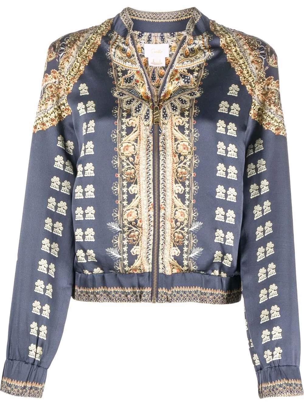 Camilla Bomberjack met print Blauw
