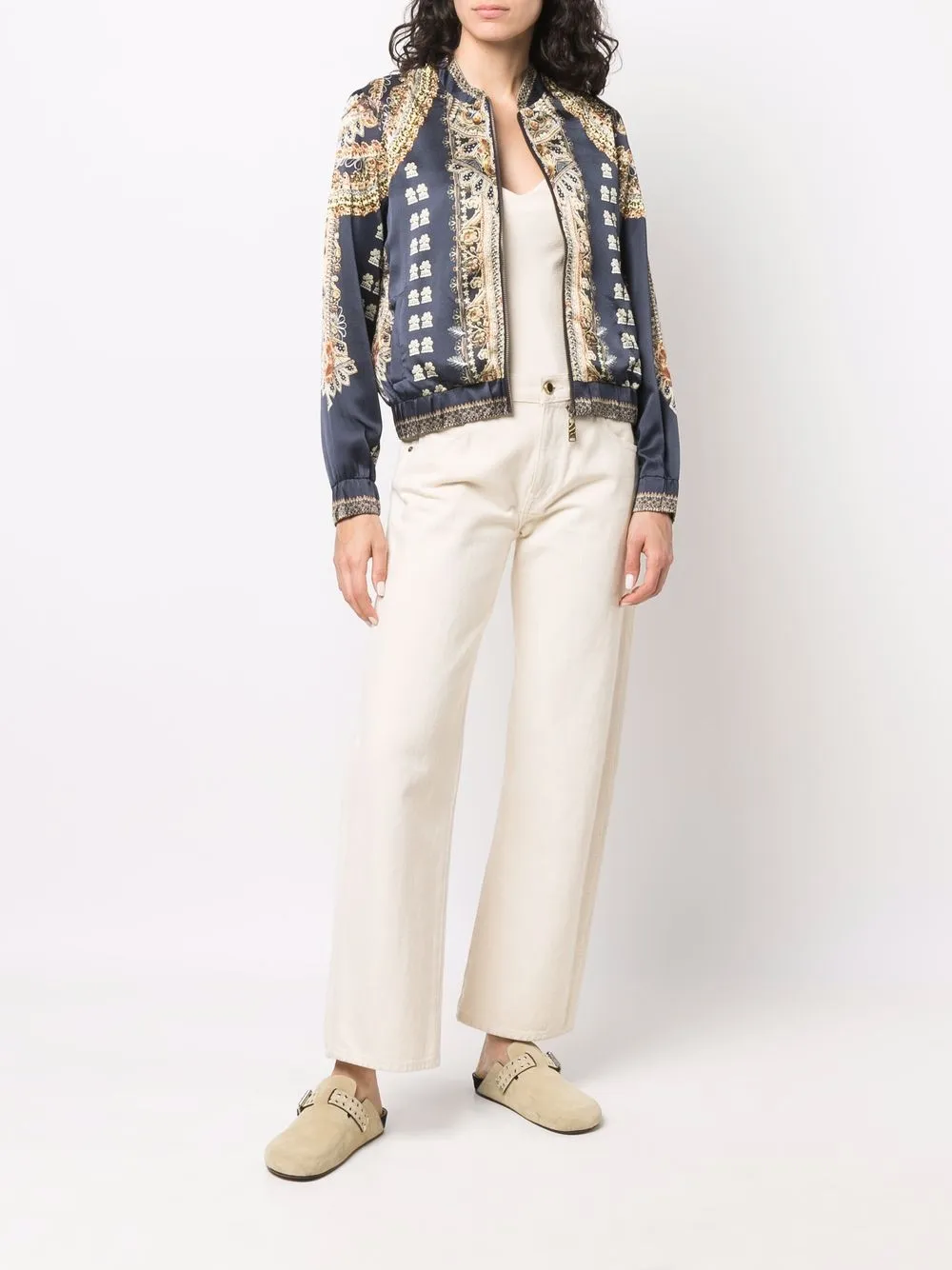 Camilla chamarra bomber con estampado gráfico | Chamarras bomber | Image 2