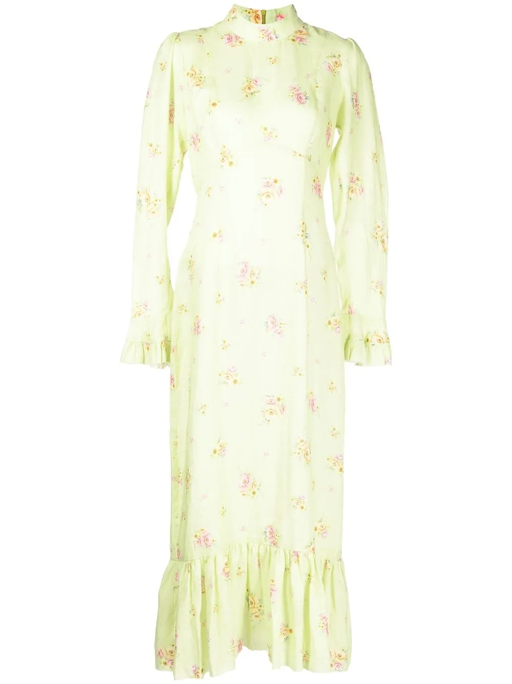Alemais Clementine Floralprint Dress In Green ModeSens