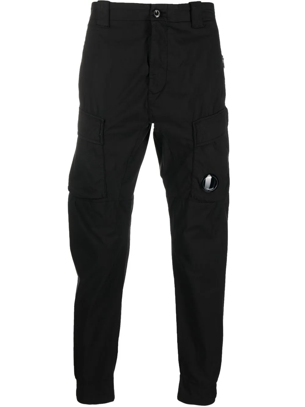 

C.P. Company pantalones con placa del logo - Negro