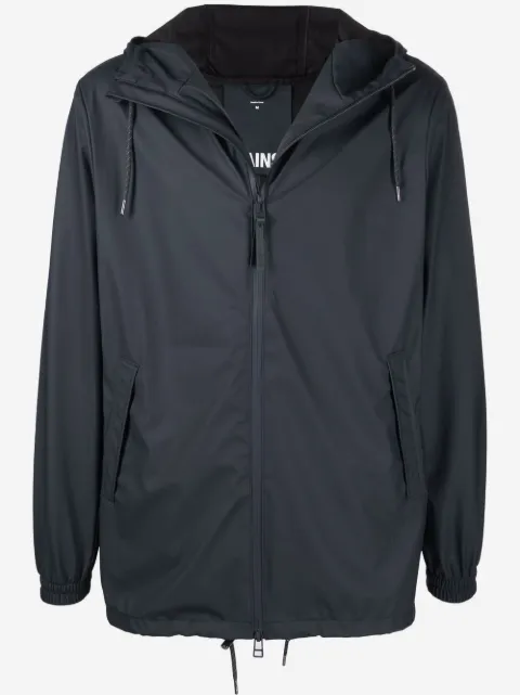 Rains drawstring hooded jacket