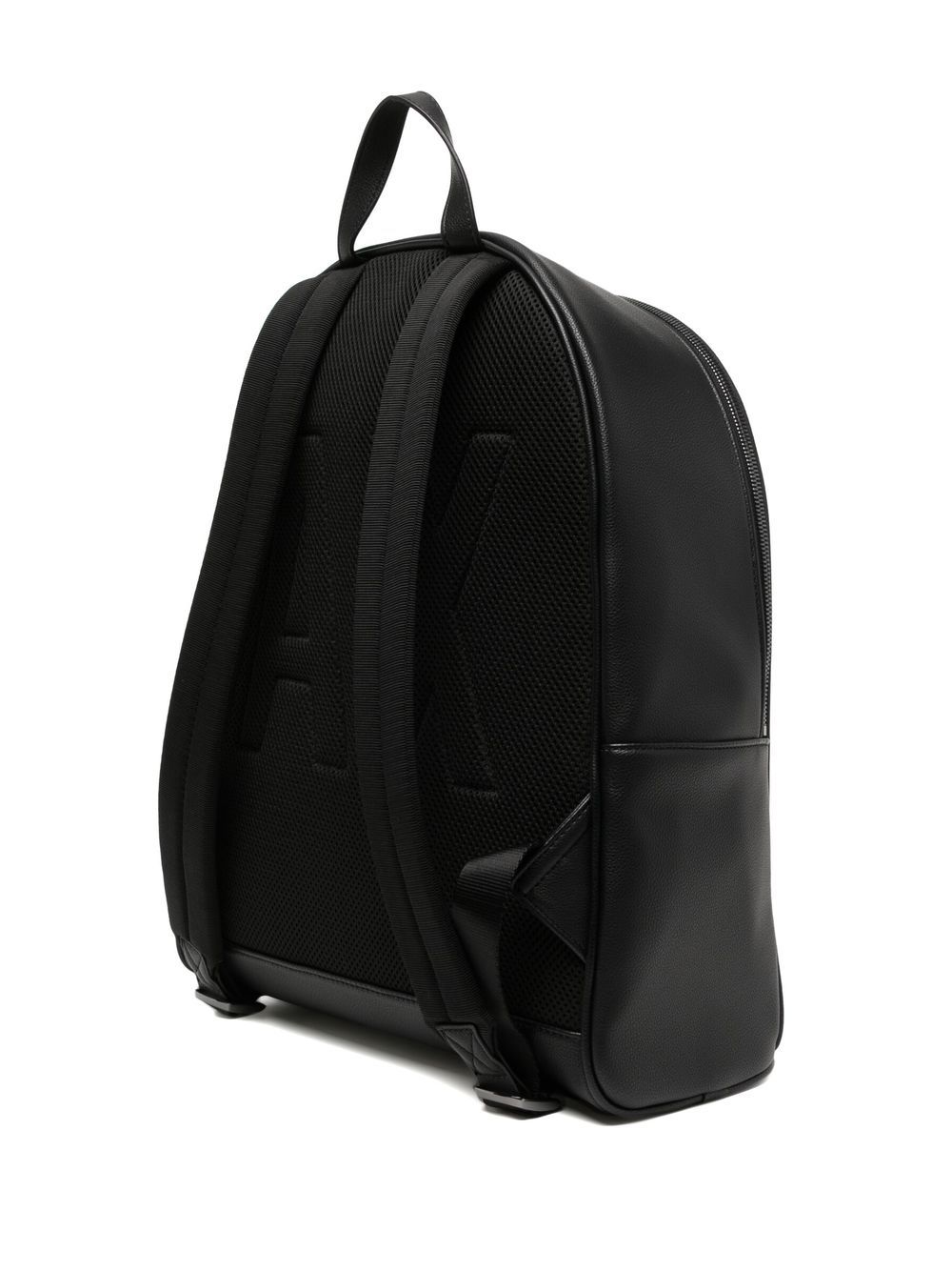 Shop Armani Exchange Zip-pocket Backpack In Black