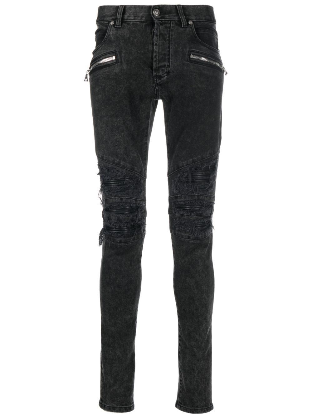 Image 1 of Balmain raw-cut skinny jeans
