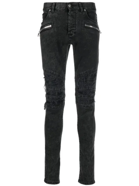 Balmain raw-cut skinny jeans