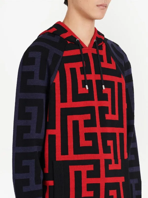 Red fendi clearance hoodie