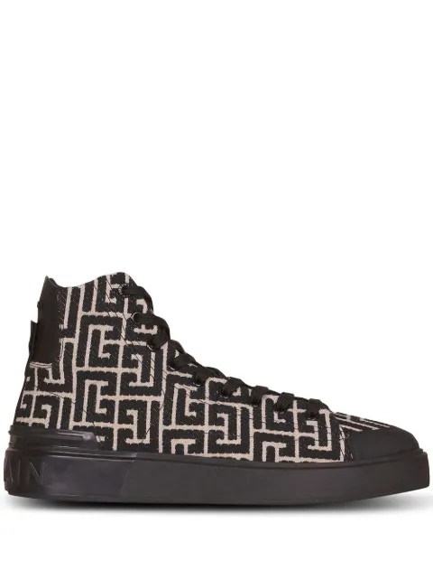 Balmain Monogram hi-top sneakers