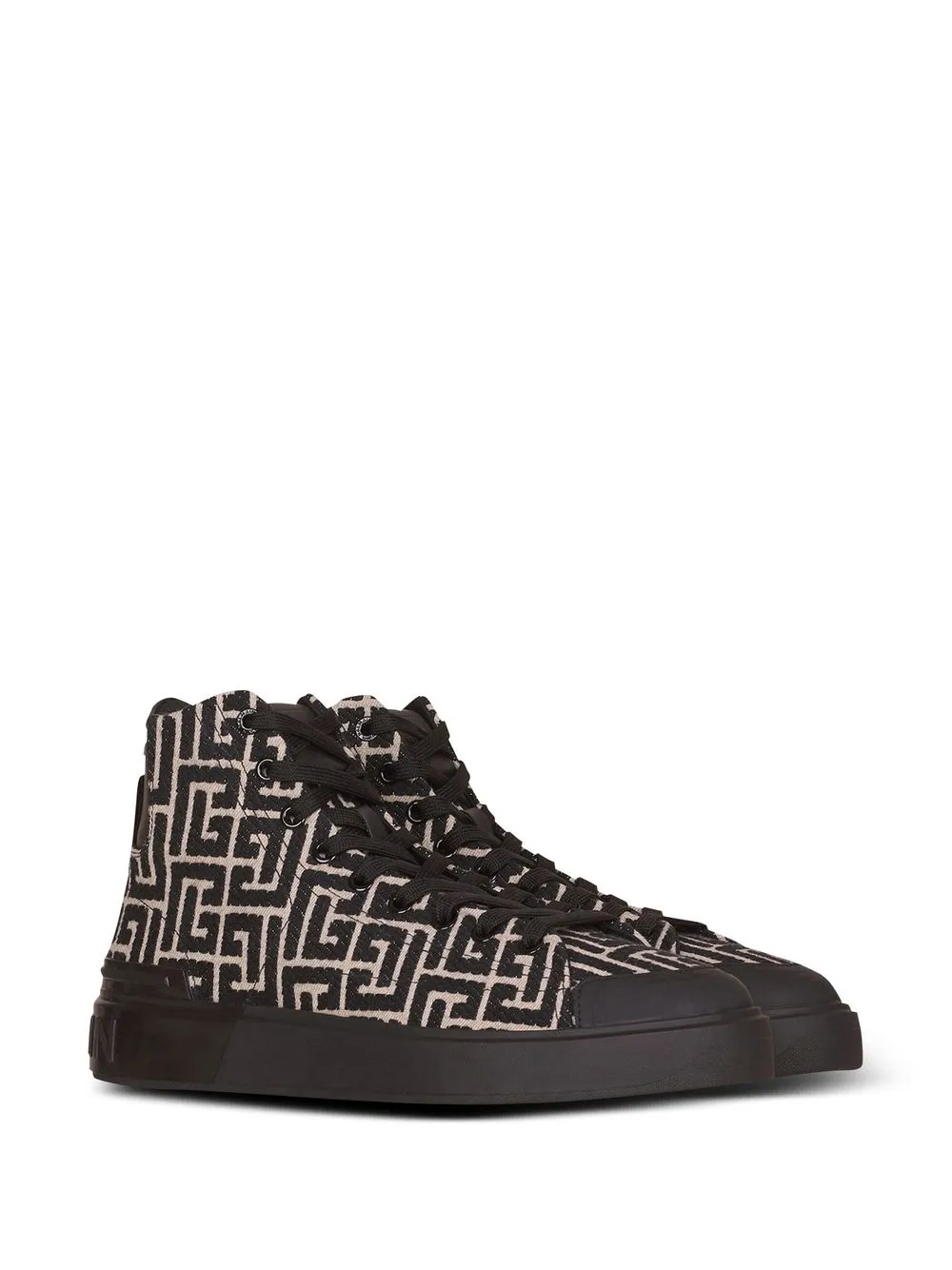 Image 2 of Balmain Monogram hi-top sneakers