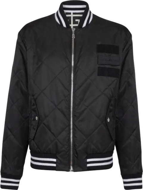 Balmain quilted bomber jacket