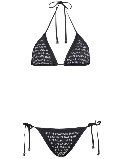 Balmain gem logo bikini set Women