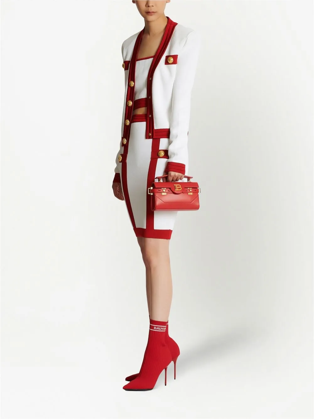 Balmain Cropped top - Wit