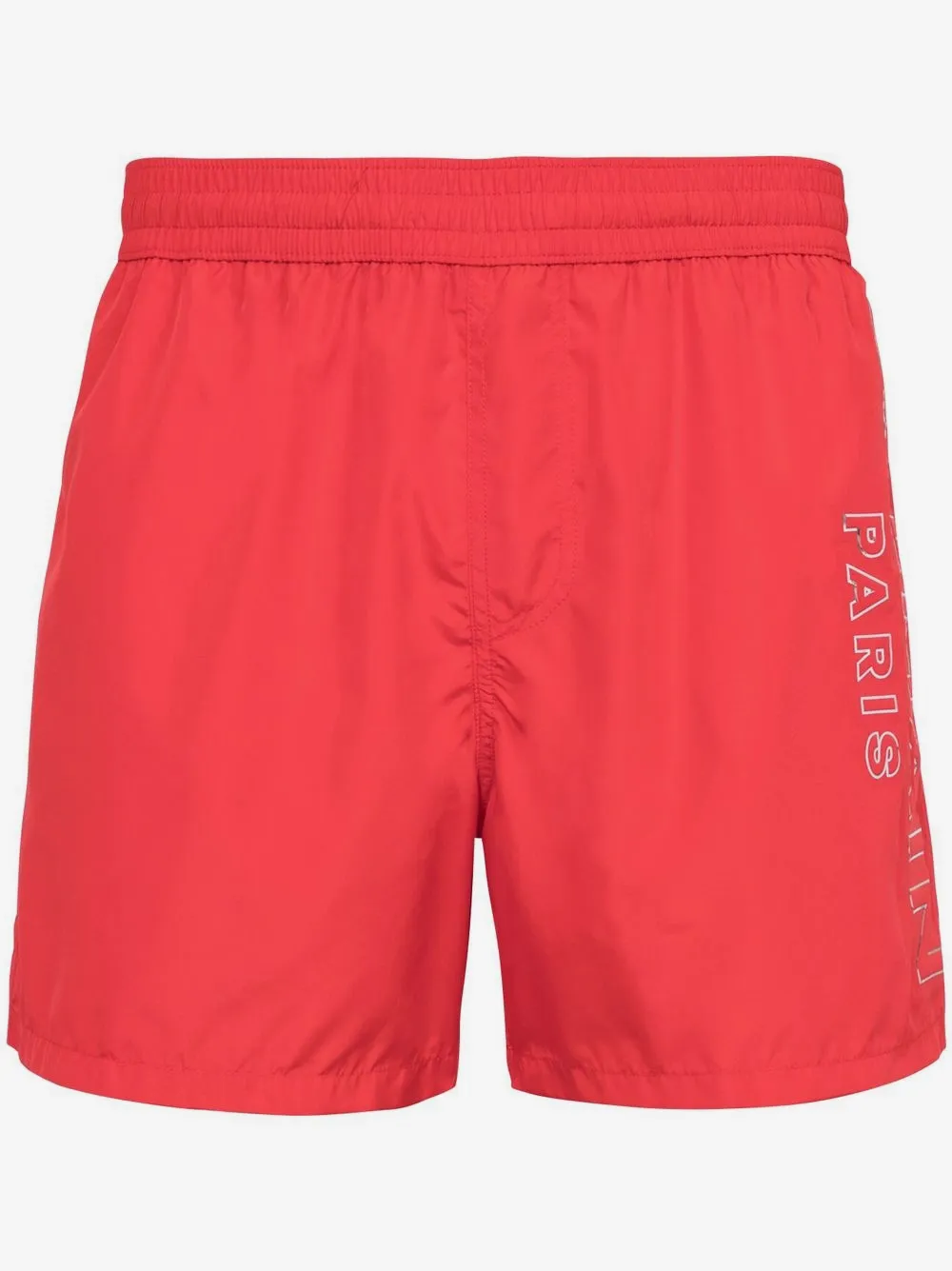 Balmain metallic-logo swim shorts | Red | Image 1