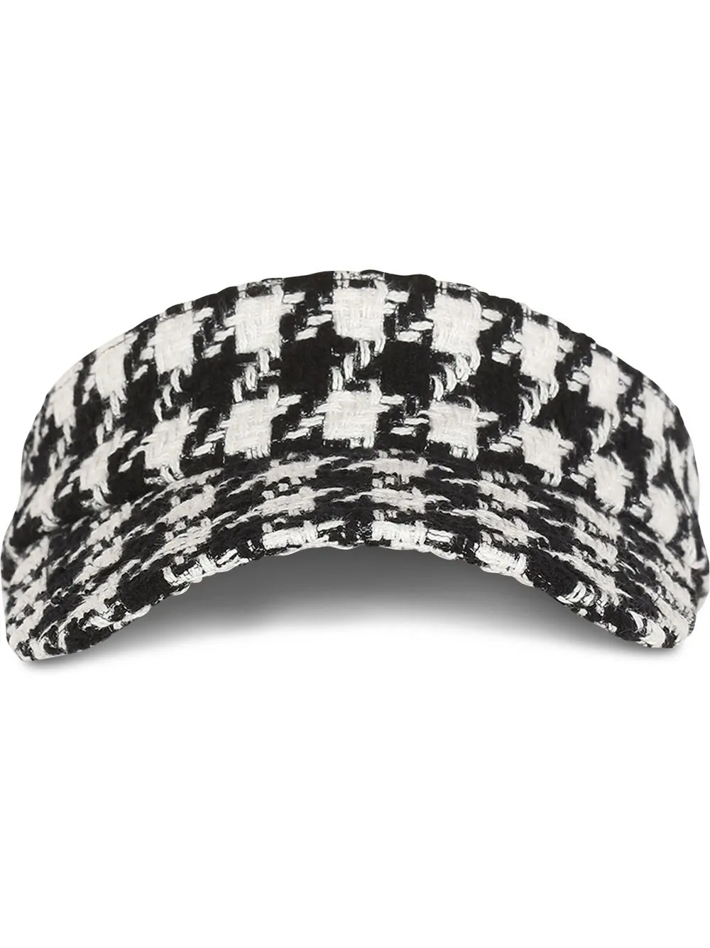 

Balmain houndstooth pattern visor cap - White