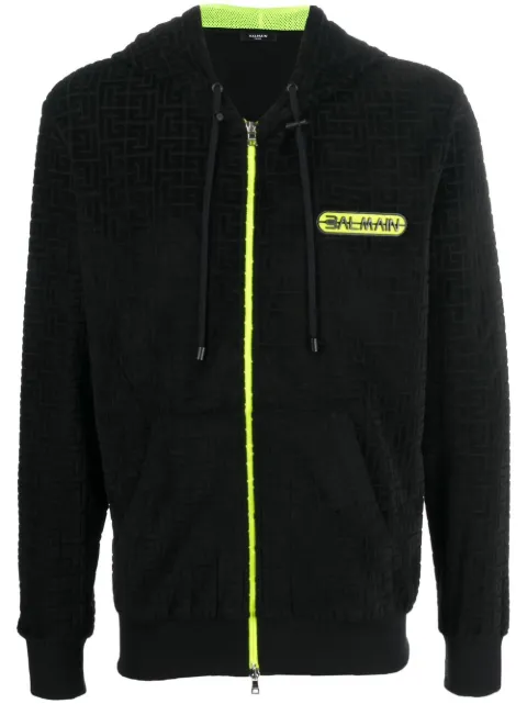 Balmain hoodie con logo estampado