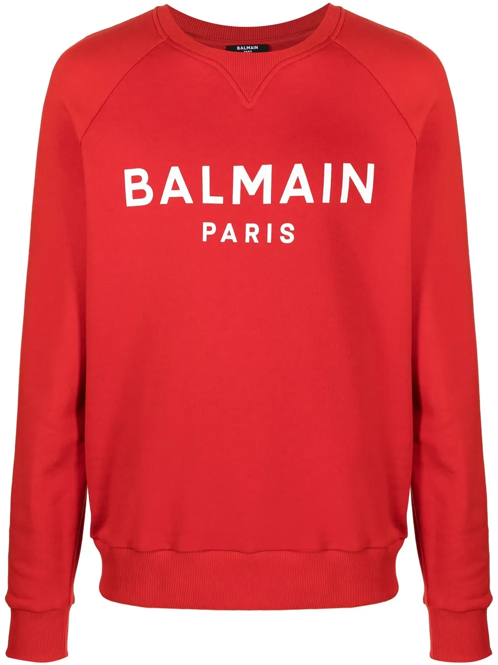 

Balmain sudadera con logo estampado - Rojo