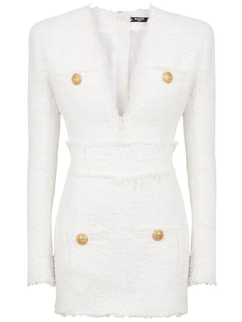 Balmain Vestido de tweed