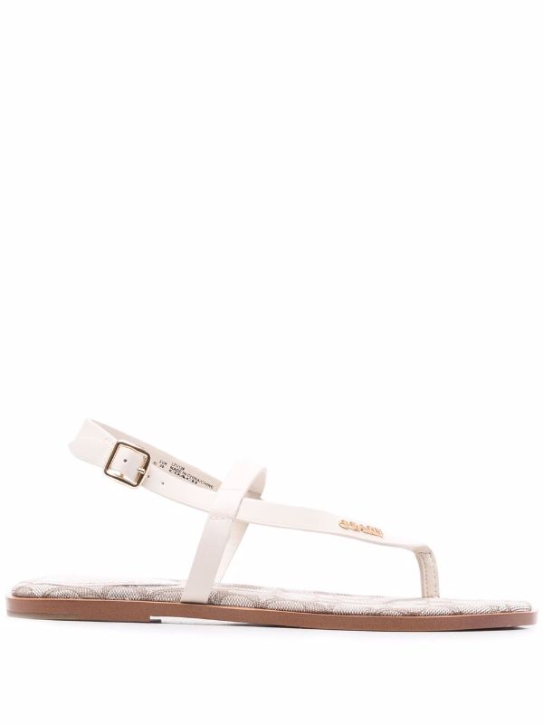 coach leather thong sandals