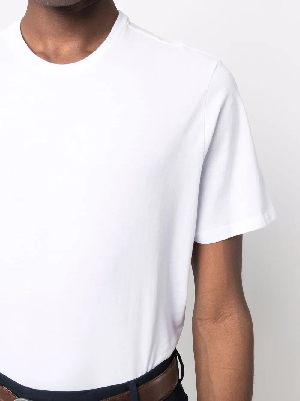 Majestic Filatures T-shirt met ronde hals Wit