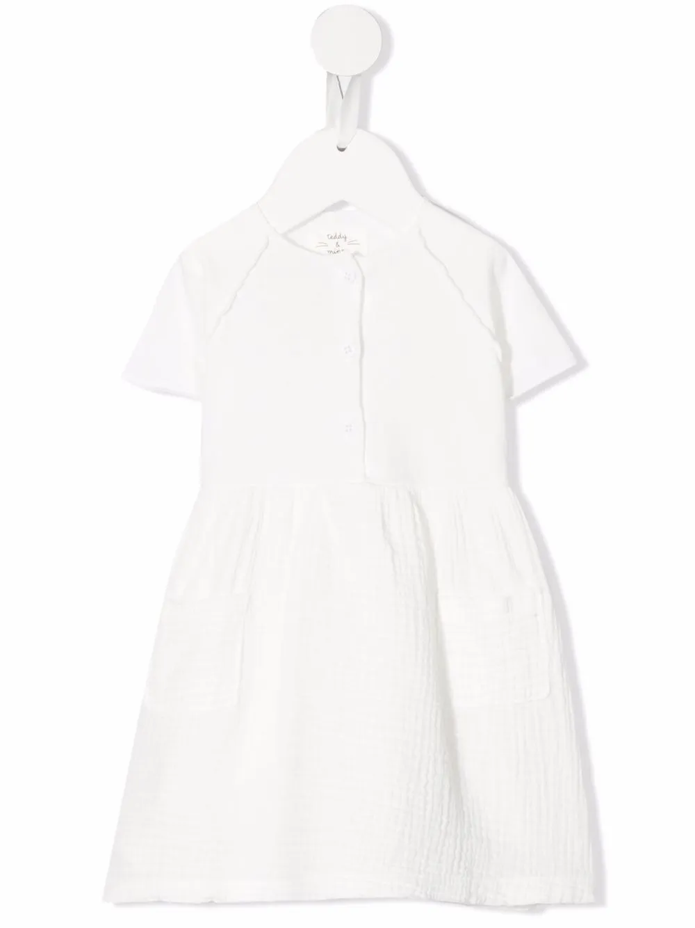 

TEDDY & MINOU vestido manga corta - Blanco