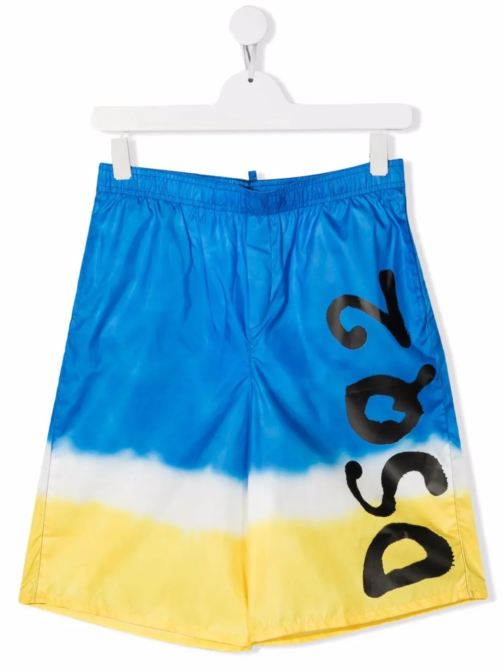 

Dsquared2 Kids traje de baño con logo y estampado tie-dye - Azul