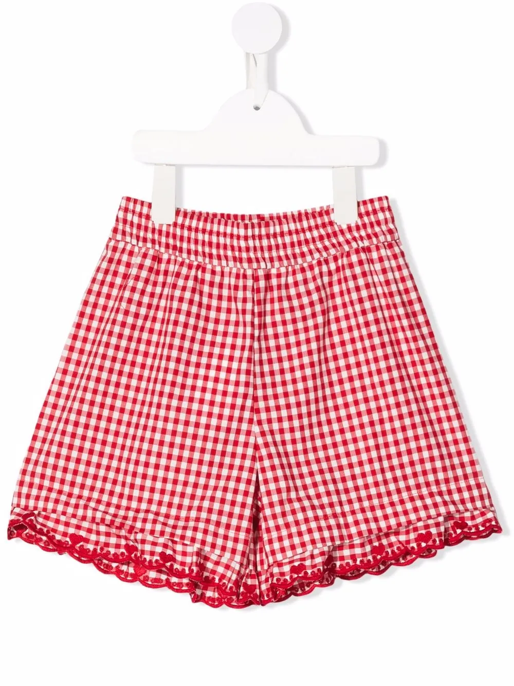 

Monnalisa pantalones con motivo de cuadros gingham - Rojo