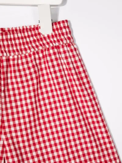 gingham-print trousers | Monnalisa 