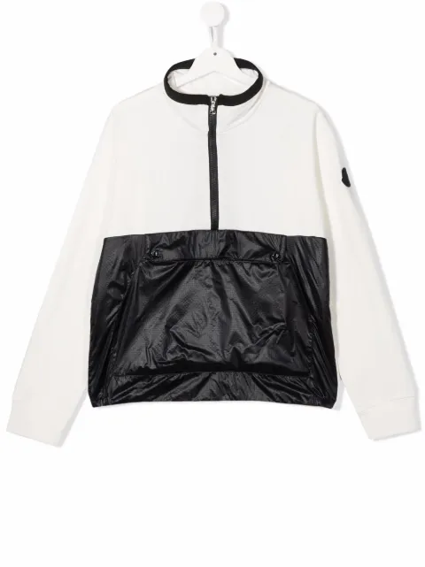Moncler Enfant толстовка в двух тонах