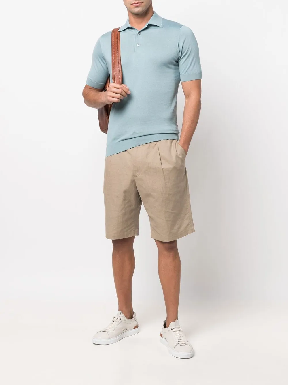 Dell'oglio Katoenen poloshirt - Blauw