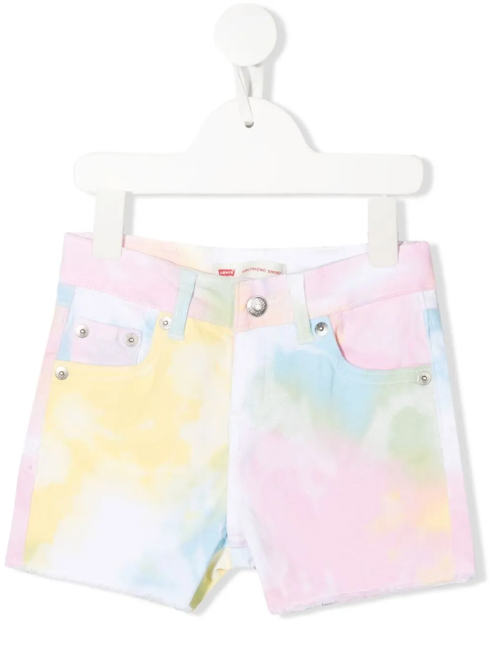 

Levi's Kids tie-dye denim shorts - Pink